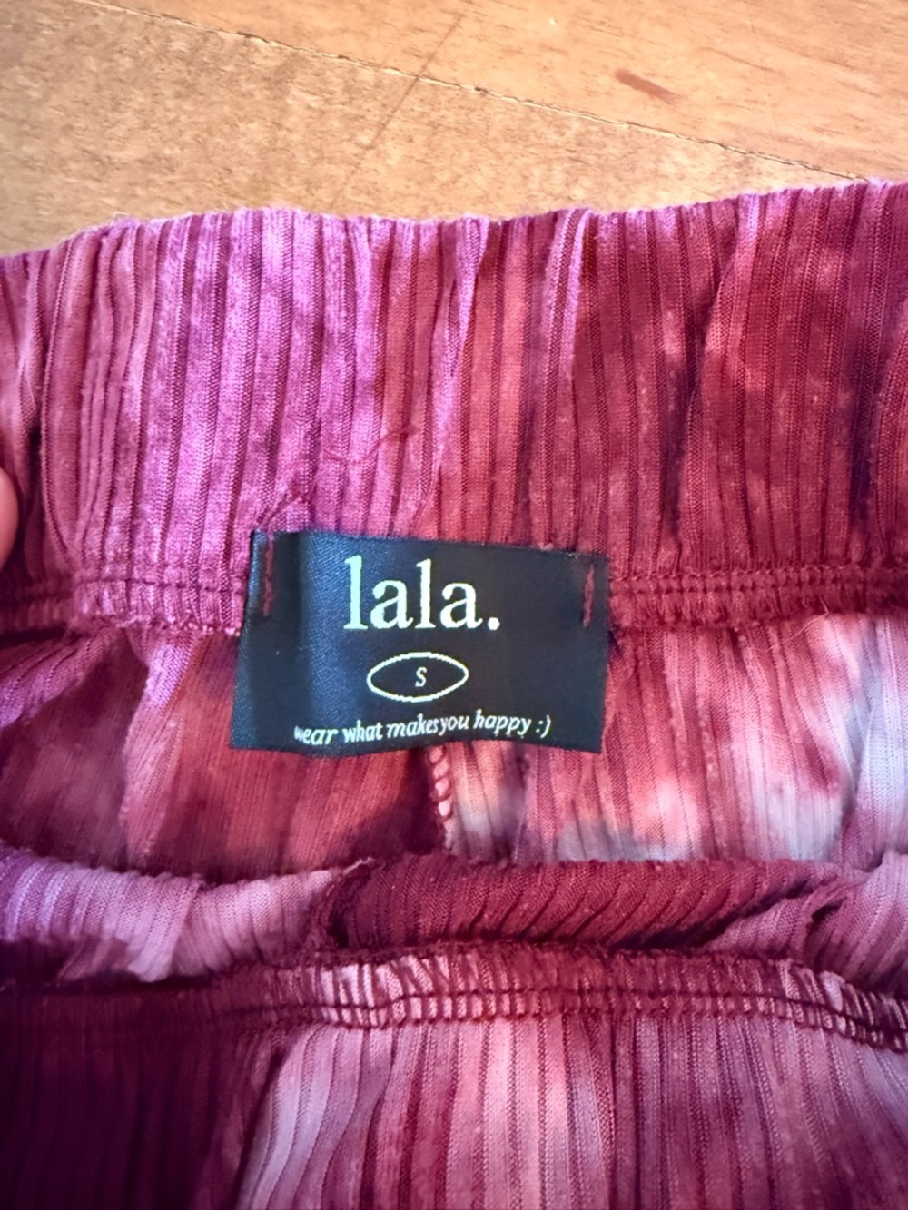 Dressed in LALA Pinkish Tie-Dye Pantsuit Set, Women’s Small - Picture 5 of 5